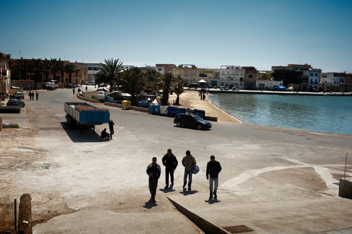 Migrants coming from Tunisia. Italy. Sicily, Lampedusa. April, 2011.